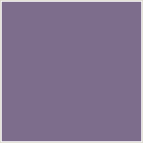 7D6D8C Hex Color Image (RUM, VIOLET BLUE)