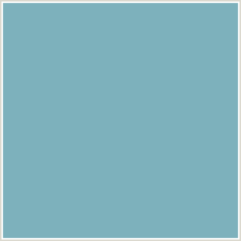 7DB1BC Hex Color Image (LIGHT BLUE, NEPTUNE)