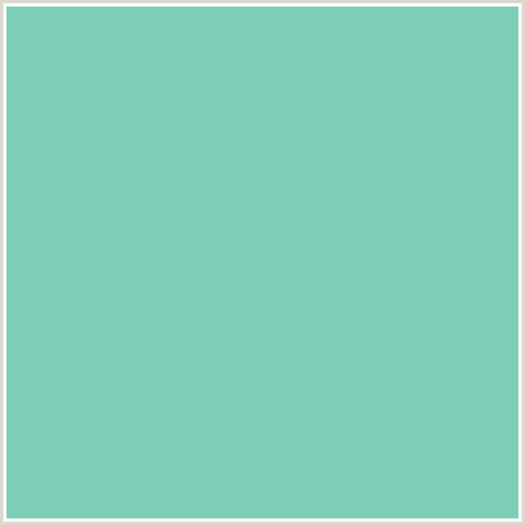 7DCEB6 Hex Color Image (BLUE GREEN, MONTE CARLO)