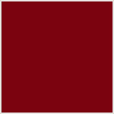 7E0310 Hex Color Image (RED, RED DEVIL)