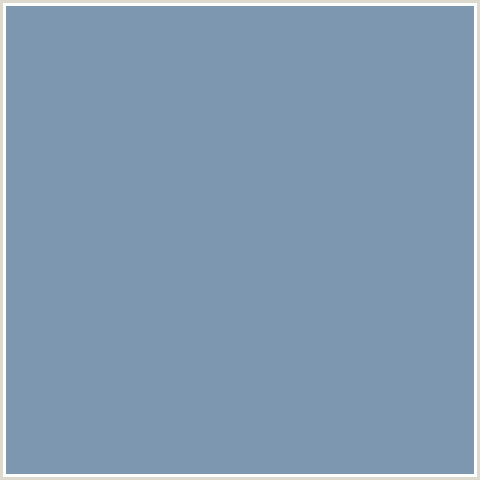 7E97B1 Hex Color Image (BALI HAI, BLUE)