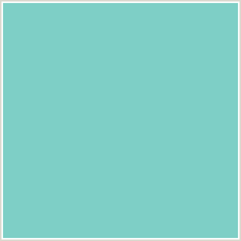 7ECFC6 Hex Color Image (BLUE GREEN, MONTE CARLO)