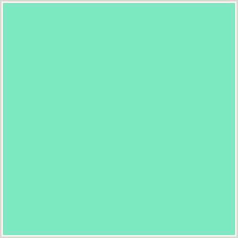 7EE6C1 Hex Color Image (GREEN BLUE, RIPTIDE)