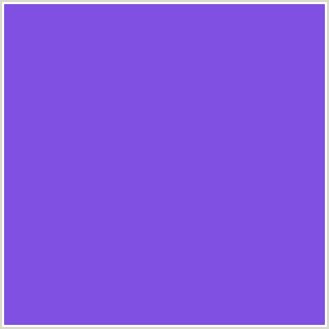 7F50E1 Hex Color Image (BLUE VIOLET, MEDIUM PURPLE)