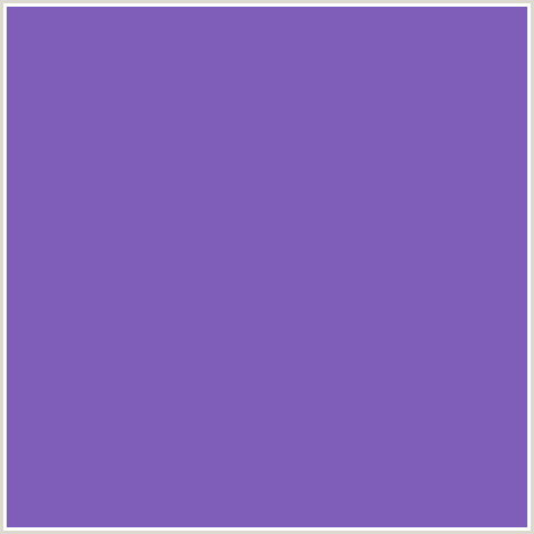 7F5EBA Hex Color Image (BLUE VIOLET, FUCHSIA BLUE)