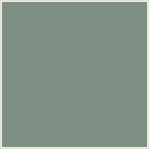 7F8F84 Hex Color Image (GREEN, SPANISH GREEN)