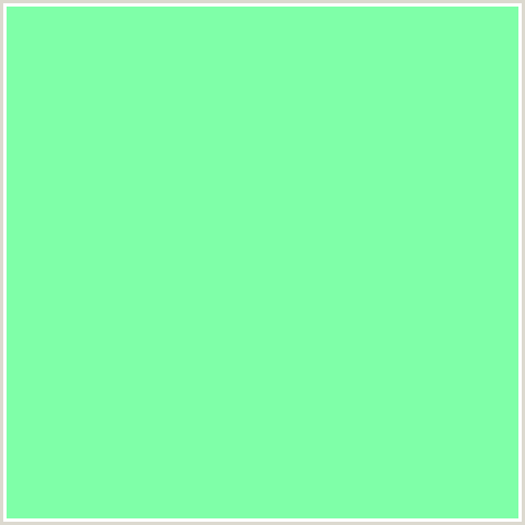 7FFFA8 Hex Color Image (GREEN, MINT GREEN)