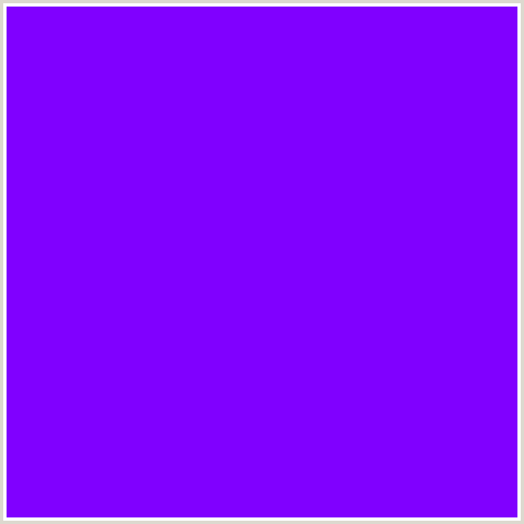 8000FF Hex Color Image (ELECTRIC VIOLET, VIOLET BLUE)
