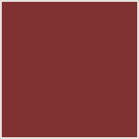 803131 Hex Color Image (RED, SANGUINE BROWN)