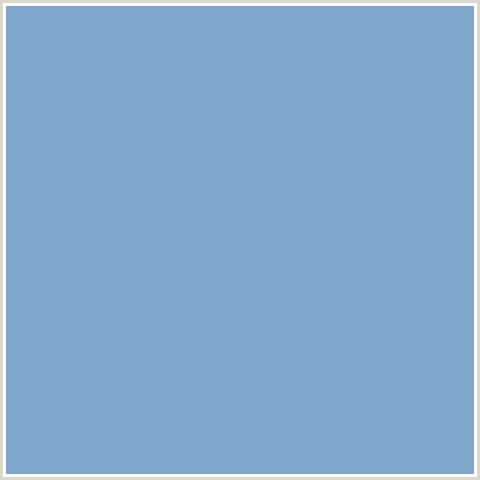 80A7CB Hex Color Image (BLUE, POLO BLUE)