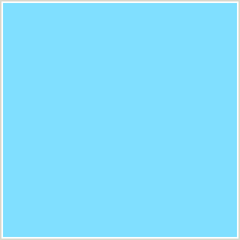 80DFFF Hex Color Image (ANAKIWA, LIGHT BLUE, TEAL)