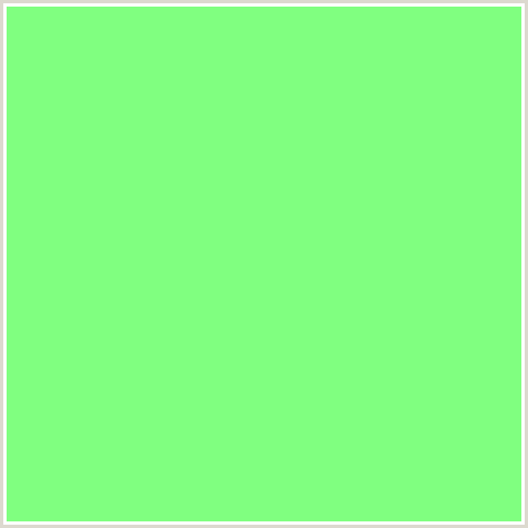 80FF80 Hex Color Image (GREEN, MINT GREEN)