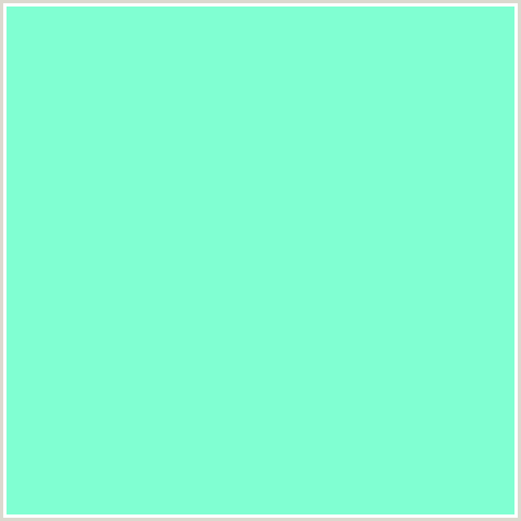 80FFD2 Hex Color Image (AQUAMARINE, GREEN BLUE)