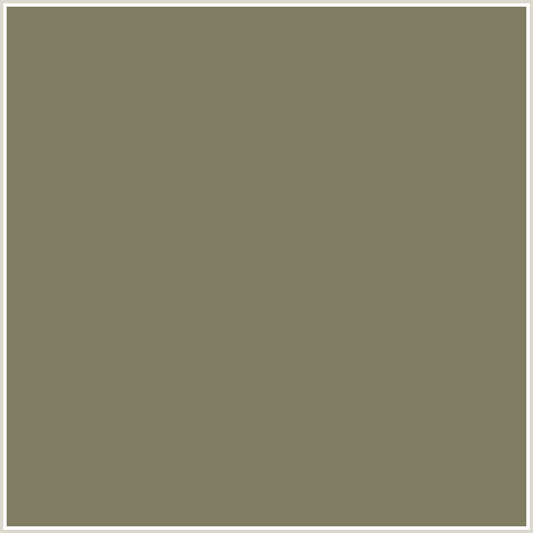 817D62 Hex Color Image (CLAY CREEK, YELLOW)
