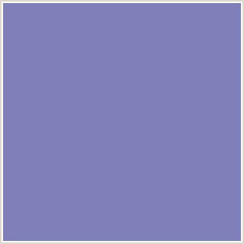817FB9 Hex Color Image (BLUE, WILD BLUE YONDER)