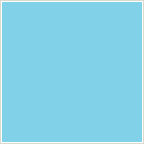 81D2E8 Hex Color Image (BABY BLUE, LIGHT BLUE, SEAGULL)