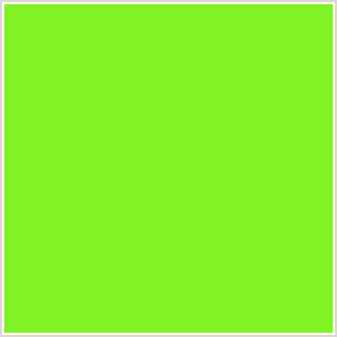 81F224 Hex Color Image (CHARTREUSE, GREEN)