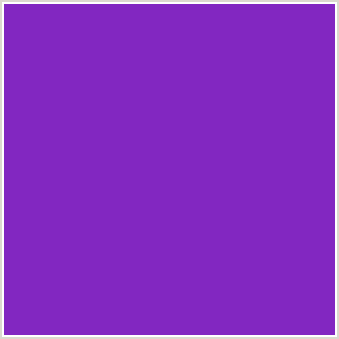 8227C1 Hex Color Image (PURPLE HEART, VIOLET BLUE)