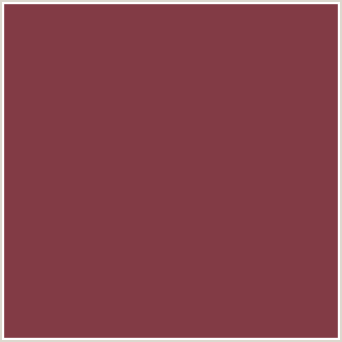 823B45 Hex Color Image (LOTUS, RED)