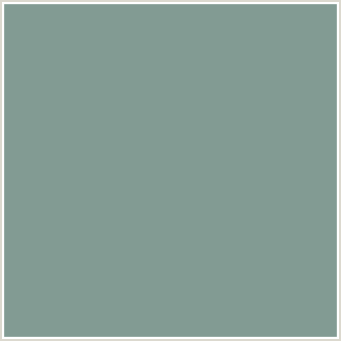 829B93 Hex Color Image (BLUE GREEN, GRANNY SMITH)
