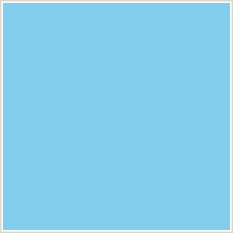 82CDEB Hex Color Image (BABY BLUE, LIGHT BLUE, SEAGULL)