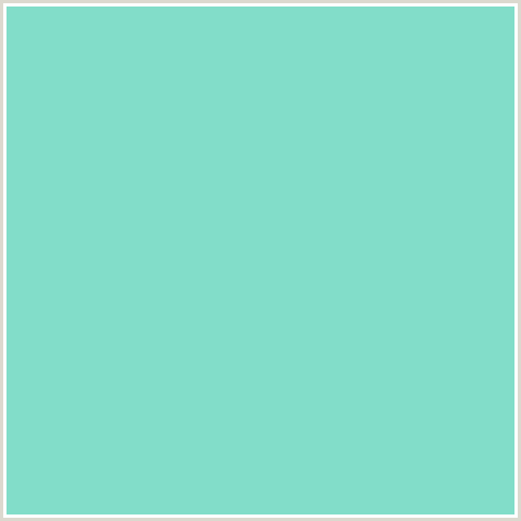 82DDC9 Hex Color Image (BERMUDA, BLUE GREEN)