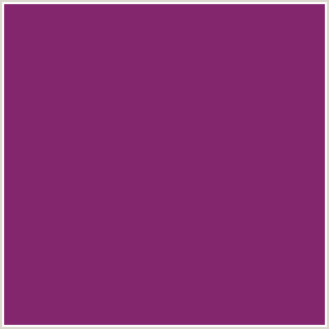 83266E Hex Color Image (DEEP PINK, FUCHSIA, FUSCHIA, HOT PINK, MAGENTA, PLUM)