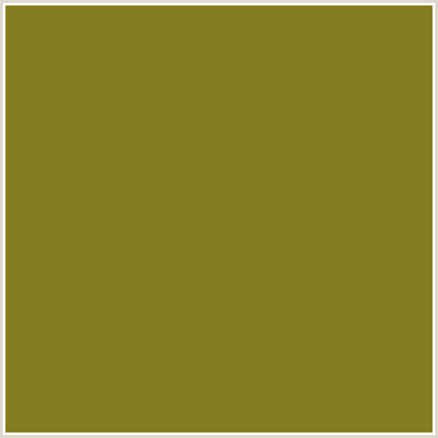 837D1F Hex Color Image (PACIFIKA, YELLOW)