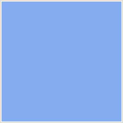 83ACF0 Hex Color Image (BLUE, JORDY BLUE)