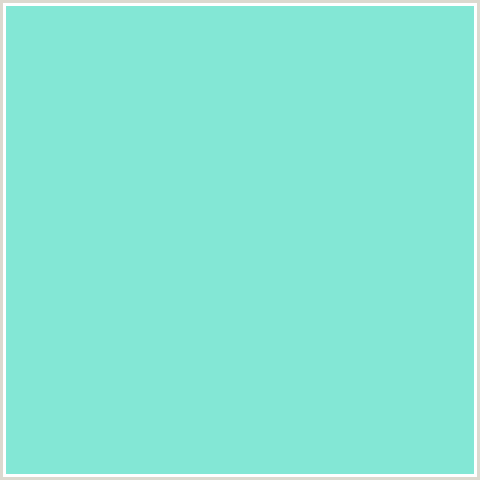83E7D5 Hex Color Image (BLUE GREEN, RIPTIDE)