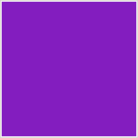 841DBF Hex Color Image (PURPLE HEART, VIOLET BLUE)