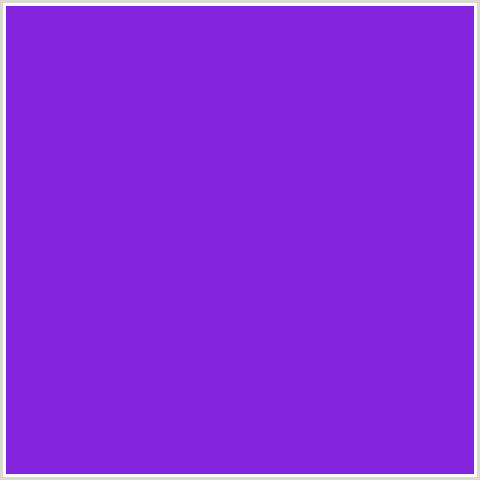8423DD Hex Color Image (PURPLE HEART, VIOLET BLUE)