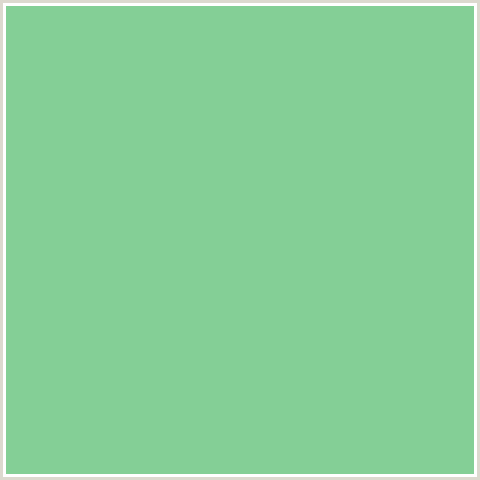 84CF96 Hex Color Image (DE YORK, GREEN)