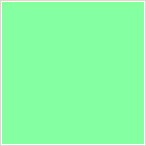 84FFA1 Hex Color Image (GREEN, MINT GREEN)
