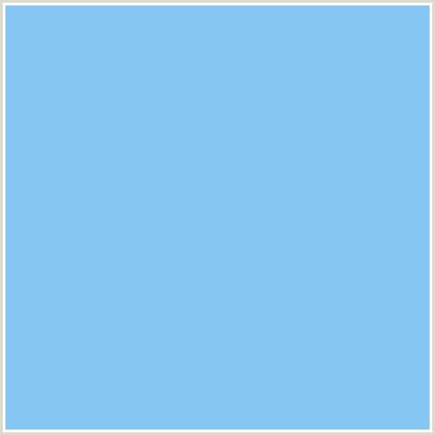 85C7F2 Hex Color Image (BLUE, JORDY BLUE)