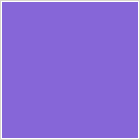 8666D8 Hex Color Image (BLUE VIOLET, MEDIUM PURPLE)