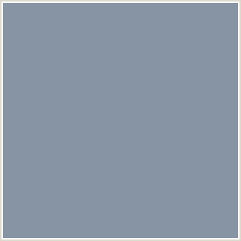 8694A3 Hex Color Image (BLUE, REGENT GRAY)