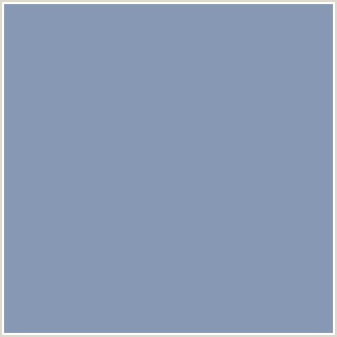 8698B3 Hex Color Image (BALI HAI, BLUE)