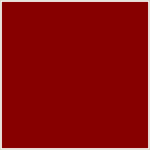 870000 Hex Color Image (MAROON, RED)