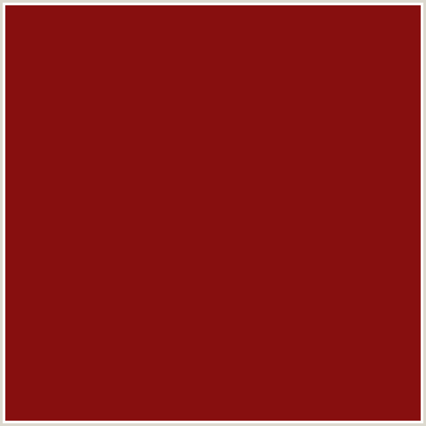 870F0F Hex Color Image (RED, TAMARILLO)