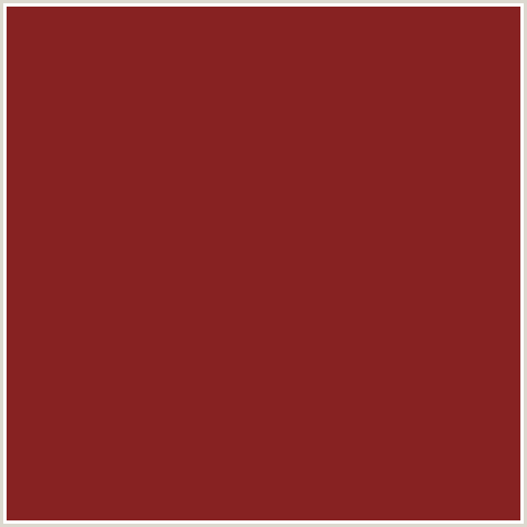 872222 Hex Color Image (BURNT UMBER, RED)