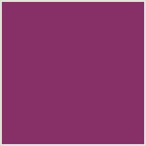 873067 Hex Color Image (DEEP PINK, FUCHSIA, FUSCHIA, HOT PINK, MAGENTA, PLUM)