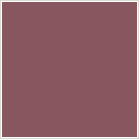 87565E Hex Color Image (AU CHICO, CRIMSON, MAROON, RED)