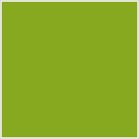 87A920 Hex Color Image (CITRON, GREEN YELLOW)
