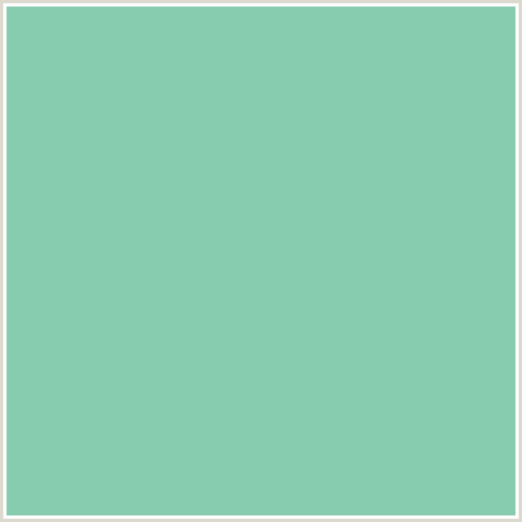 87CCAF Hex Color Image (GREEN BLUE, VISTA BLUE)