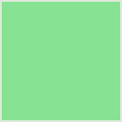 87E293 Hex Color Image (GRANNY SMITH APPLE, GREEN)