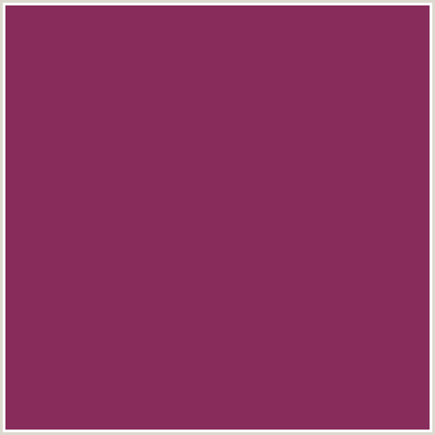 882C5B Hex Color Image (CAMELOT, DEEP PINK, FUCHSIA, FUSCHIA, HOT PINK, MAGENTA)