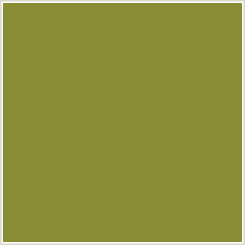 888D33 Hex Color Image (OLIVE, SYCAMORE, YELLOW GREEN)