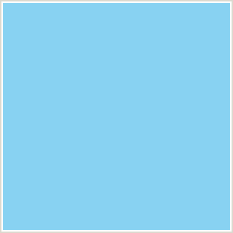 88D2F2 Hex Color Image (BABY BLUE, JORDY BLUE, LIGHT BLUE)
