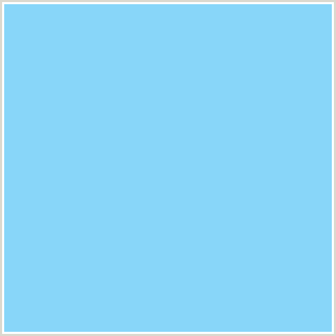 88D6F9 Hex Color Image (BABY BLUE, LIGHT BLUE, MALIBU)